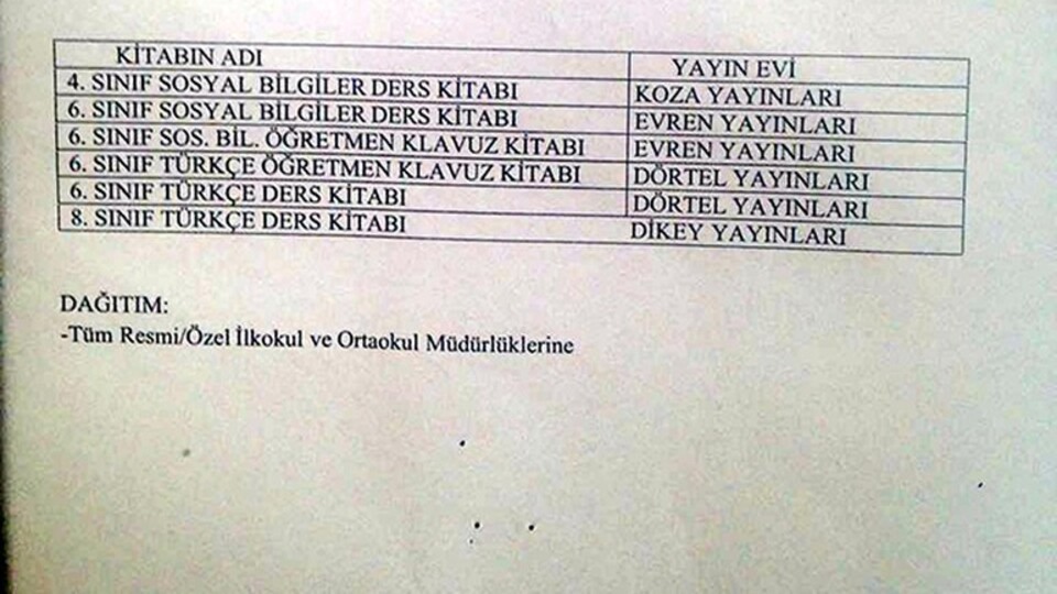 MEB'den okul kitaplarına FETÖ ayarı