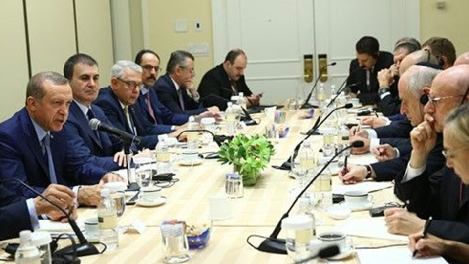 Erdoğan, Musevi kuruluşların temsilcilerini kabul etti