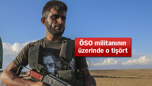 Fırat Kalkanı Harekatı'nda dikkat çeken kare...