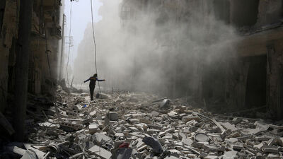 Halep'te yoğun bombardıman!