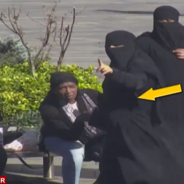 Çarşafın içinden soyguncu kadınlar çıktı!