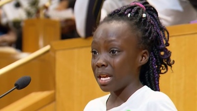 9 yaşındaki siyahi kız ABD'ye 'ırkçılık dersi' verdi