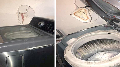 Önce titredi sonra duvarı deldi