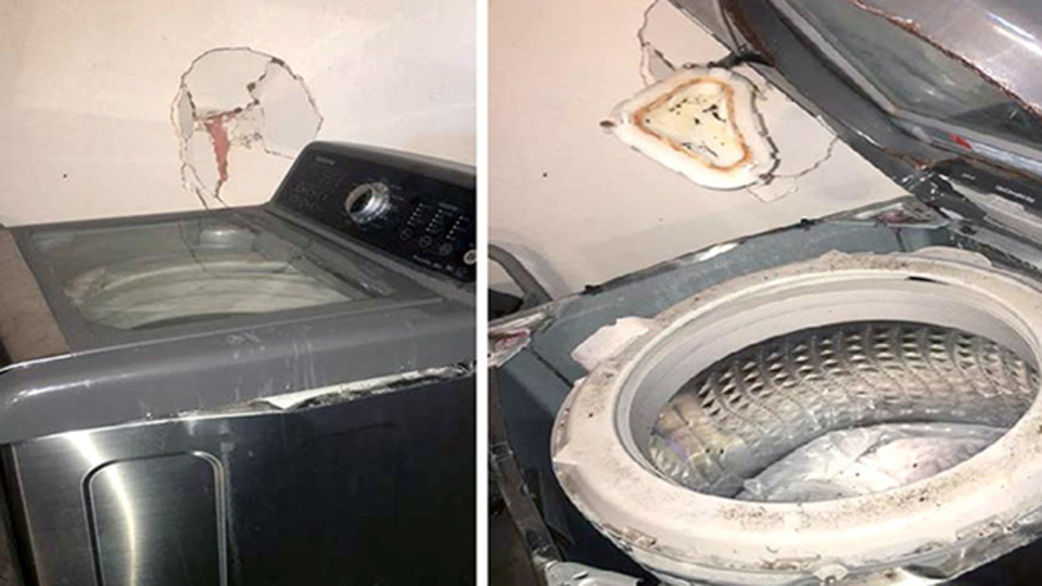 Önce titredi sonra duvarı deldi