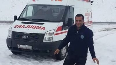O ambulans şoförü kurtarılamadı!