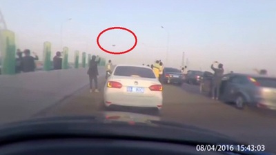 Otoyolda şaşırtan görüntü!