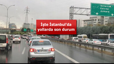 İstanbullulara yağmur şoku!
