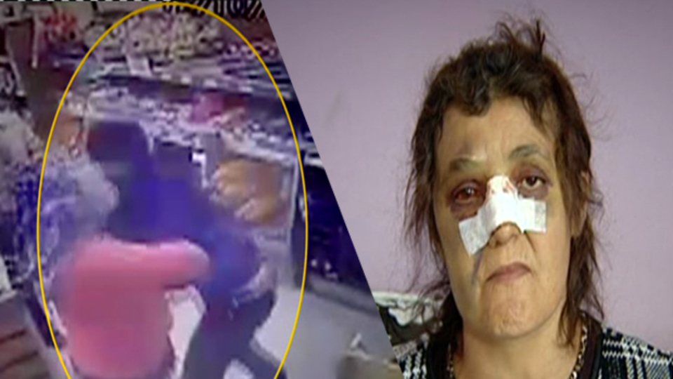 Markette 'düzgün yürü' dayağı!