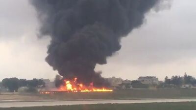 Malta'da uçak kazası: 5 ölü
