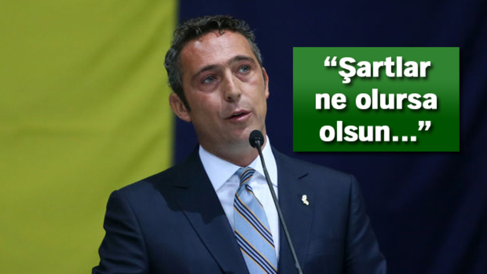 Ali Koç başkan adaylığını böyle açıkladı!