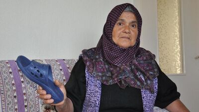 Annenin oğluna fırlattığı naylon terlik 'silah' sayıldı