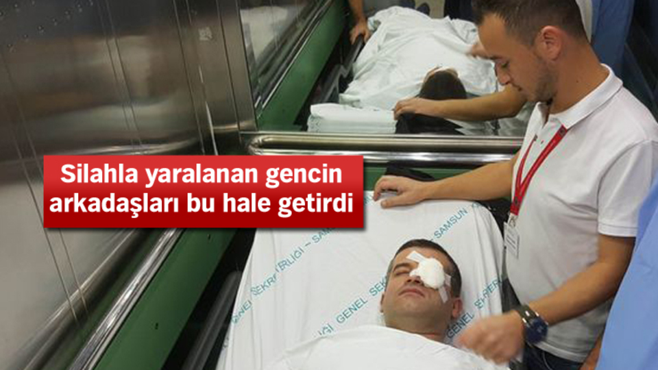 Yaralıya müdahale eden doktoru hastanelik ettiler