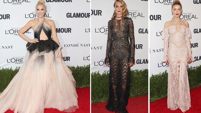 Glamour Yılın Kadınları ödül gecesinde kırmızı halı şıklığı