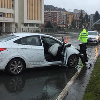 Süper Lig'in yıldız golcüsü trafik kazası geçirdi...