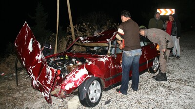 Otomobil denize uçtu: 1 Ölü 1 Yaralı