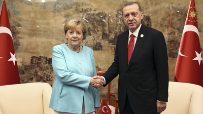 Erdoğan ve Merkel görüştü