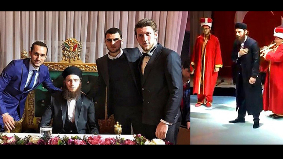 Osmanlısporlu futbolcu böyle evlendi