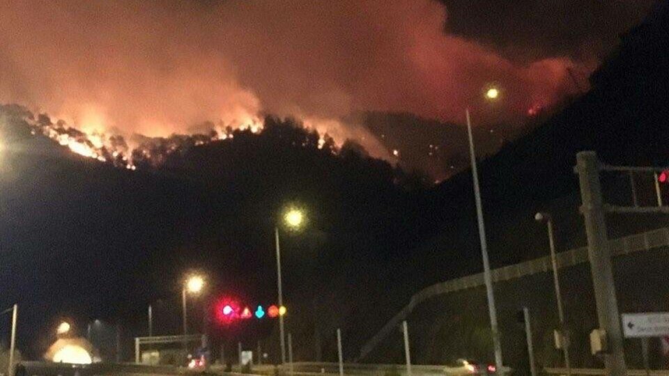 Trabzon Sürmene'de korkutan yangın