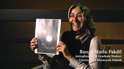 ABD'deki Türk öğrenci keşfetti! "Burçin'in Galaksisi"