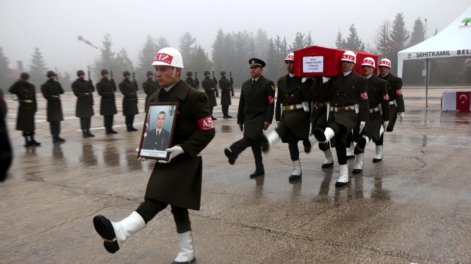 El Bab şehidi için son görev!