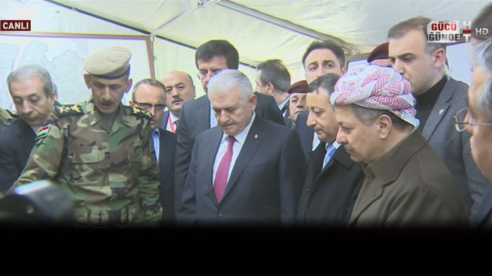 Başbakan Yıldırım Peşmerge güçlerini ziyaret etti
