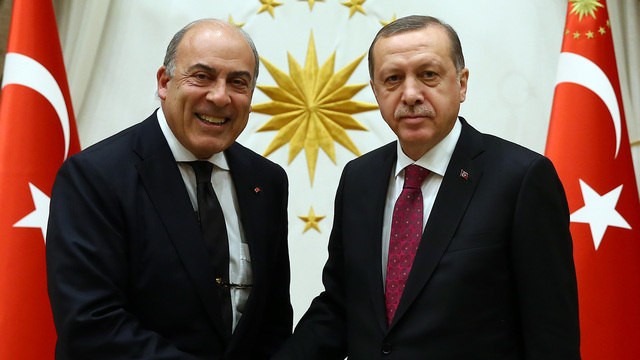 Erdoğan Muhtar Kent'i kabul etti