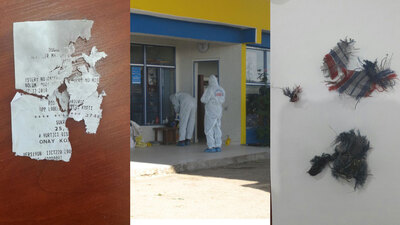 Parçalanmış kredi kartı slipini tek tek birleştirince...