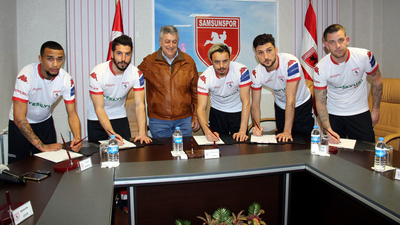 Samsunspor'dan imza şov!
