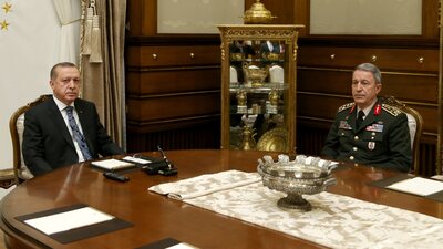 Erdoğan Hulusi Akar'ı kabul etti