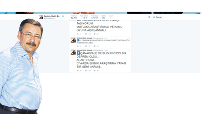 Melih Gökçek'ten yeniden "deprem" iddiası!