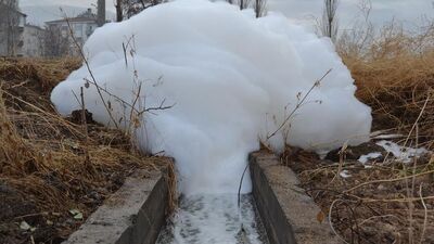 İlçeyi saran köpüğün nedeni belli oldu!