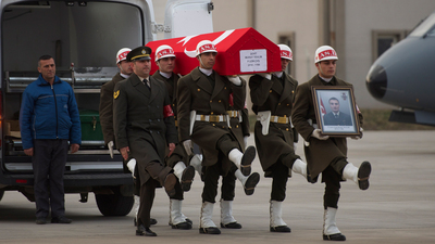 El Bab şehidi için son görev!