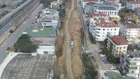 Halkalı Sirkeci tren hattı inşaatı havadan görüntülendi