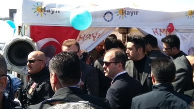 Erdoğan'dan "hayır" çadırına ziyaret