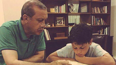 Erdoğan'ın dikkat çeken fotoğrafı