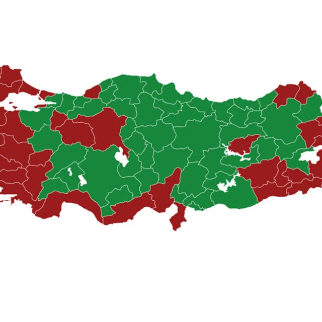Harita üzerindeki dağılım diğer seçimlere göre nasıl oldu?