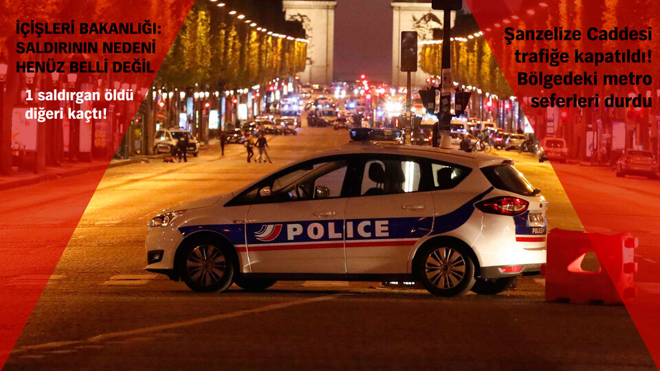 Fransa'da terör saldırısı: 1 polis ölü, 2 polis yaralı!