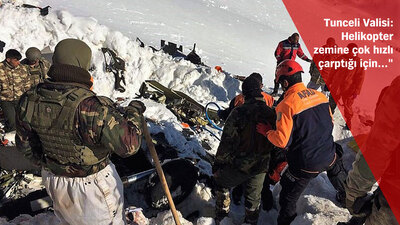 Tunceli'deki helikopter kazasıyla ilgili yeni görüntüler ortaya çıktı!