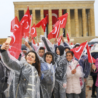 Anıtkabir'deki 23 Nisan töreninden kareler