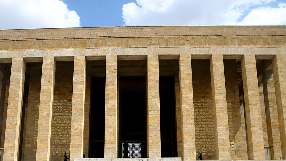 Anıtkabir'de kar sürprizi
