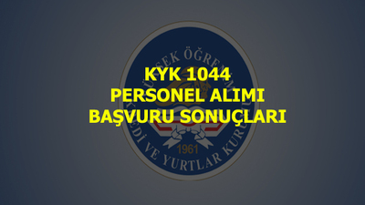 KYK personel alımı sonuçları açıklandı