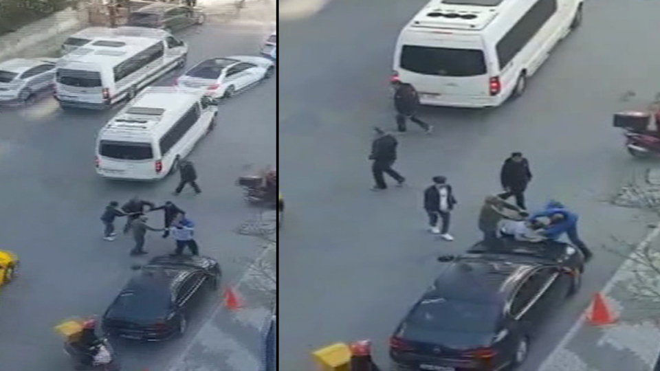 Değnekçi terörü kamerada!