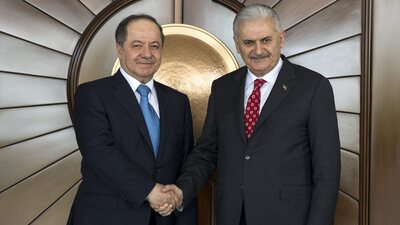 Başbakan Yıldırım, Barzani ile görüştü