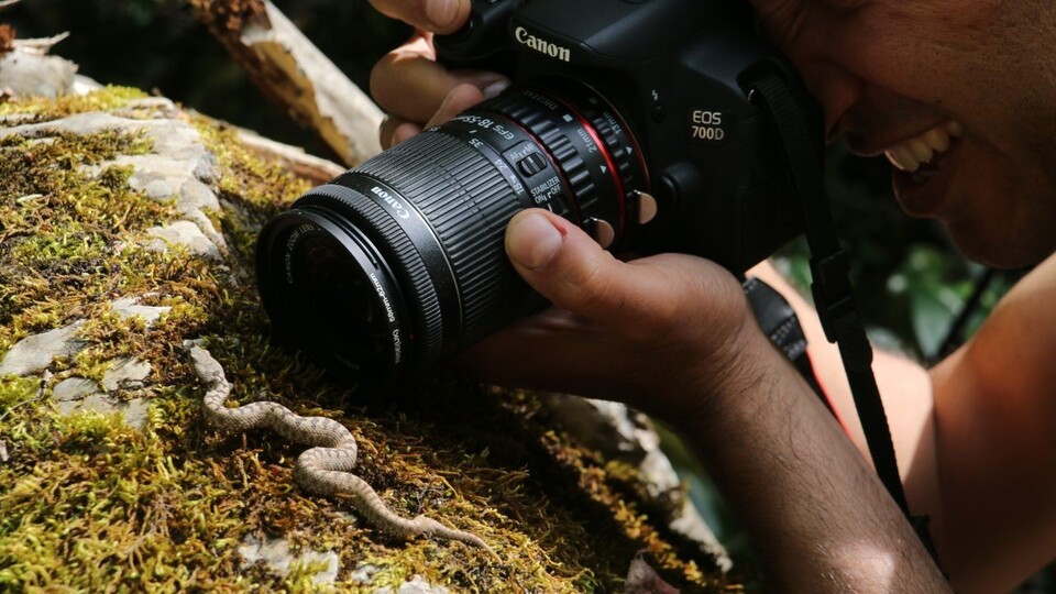 Görür görmez kamerasına sarıldı! Ender rastlanıyor...