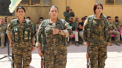 ABD'li askerler YPG'nin yemin törenine katıldı!