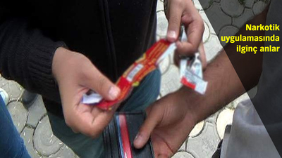 Polis, çikolata kağıtlarında uyuşturucu olduğunu düşündü ama...