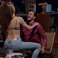 Serenay'dan olay sahne