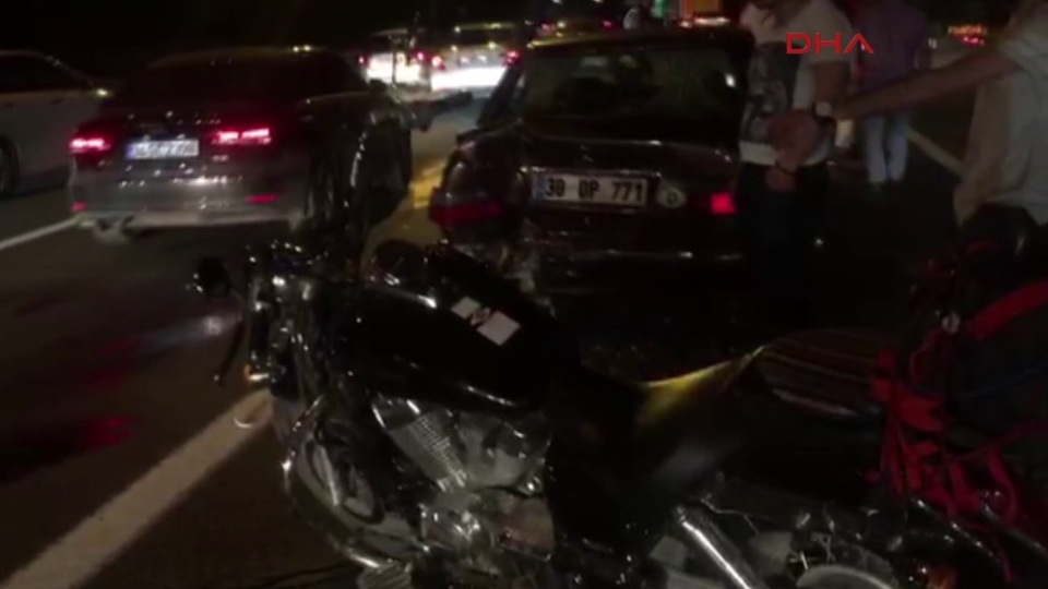 TEM'⁬de Otoyolu'nda kaza