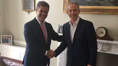 Mustafa Sarıgül, Tony Blair ile Londra'da görüştü