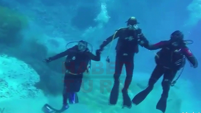 Suyun 19 metre derinliğinde 'Diyarbakır Halayı'